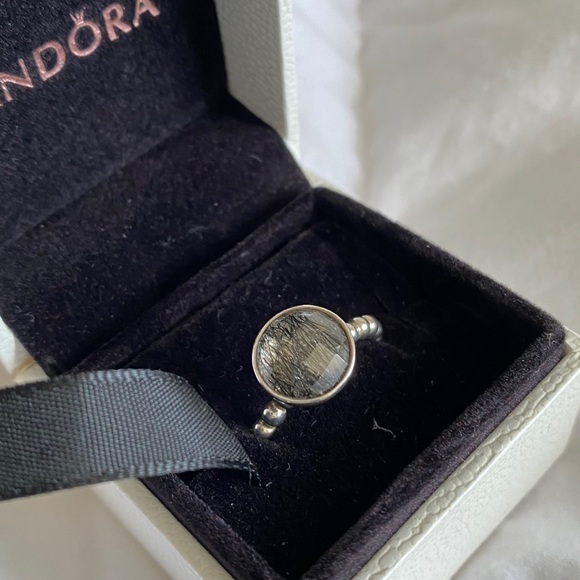 Pandora Rutile Quartz Bubble Ring - Picture 3 of 12